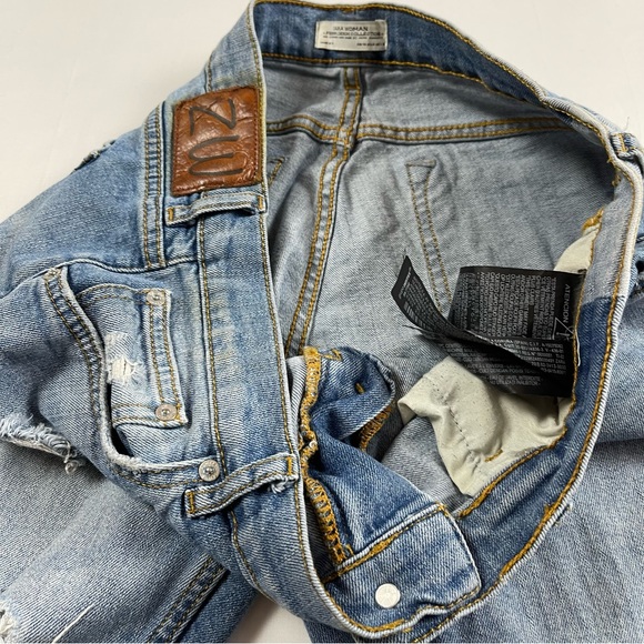 Zara Woman Premium Denim Collection Distressed Ripped Blue Jeans Women’s USA- 8 - Picture 11 of 16